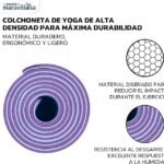 Colchoneta para yoga 6 mm. Marca La Mente es Maravillosa. 1