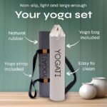 Mat de yoga caucho. Marca Yogati. 1
