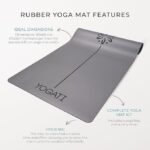 Mat de yoga caucho. Marca Yogati. 3