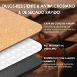 Tapete de corcho para yoga. Marca Haninj. 3